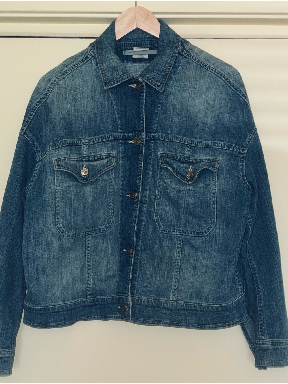 Vince Classic Women's Denim Jacket - Blue